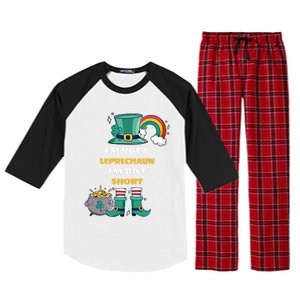 I Am Not A Leprecahun I Am Just Short Funny St Patrick's Gift Raglan Sleeve Pajama Set