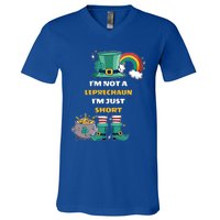 I Am Not A Leprecahun I Am Just Short Funny St Patrick's Gift V-Neck T-Shirt