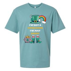 I Am Not A Leprecahun I Am Just Short Funny St Patrick's Gift Sueded Cloud Jersey T-Shirt