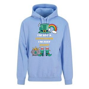 I Am Not A Leprecahun I Am Just Short Funny St Patrick's Gift Unisex Surf Hoodie