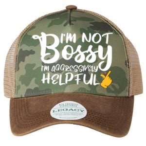 I Am Not Bossy I Am Aggressively Helpful I Am The Boss Gift Legacy Tie Dye Trucker Hat