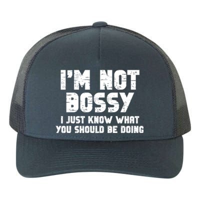 I Am Not Bossy I Am Aggressively Helpful I Am The Boss Meaningful Gift Yupoong Adult 5-Panel Trucker Hat