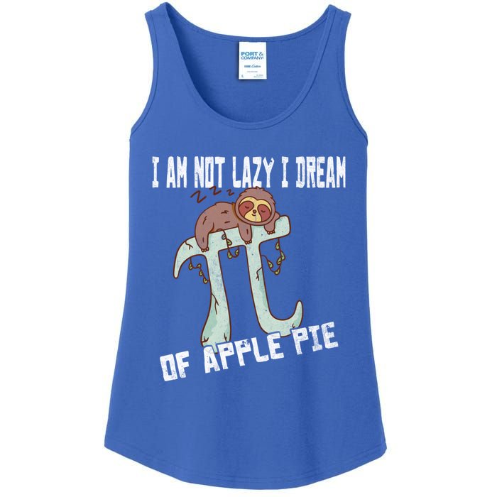 I Am Not Lazy I Dream Of Apple Pie Pi Day Sloth Gift Ladies Essential Tank