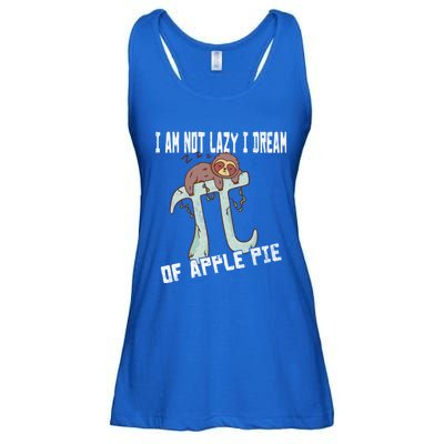 I Am Not Lazy I Dream Of Apple Pie Pi Day Sloth Gift Ladies Essential Flowy Tank