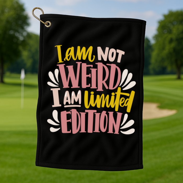 I Am Not Weird I Am Limited Edition Golf Towel