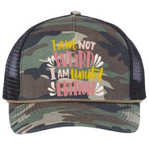 I Am Not Weird I Am Limited Edition Retro Rope Trucker Hat Cap