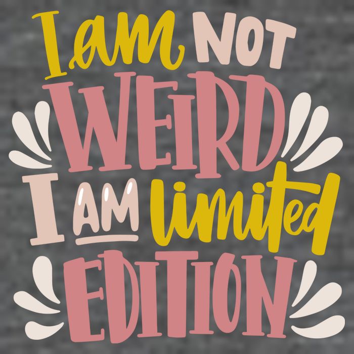 I Am Not Weird I Am Limited Edition 7-Panel Snapback Hat