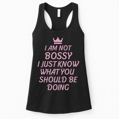 I Am Not Bossy I Just Know What You Should Be Doing Queen Womens Tank Top