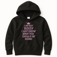 I Am Not Bossy I Just Know What You Should Be Doing Queen Kids Hoodie