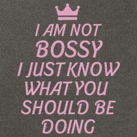I Am Not Bossy I Just Know What You Should Be Doing Queen Cotton Canvas Backpack