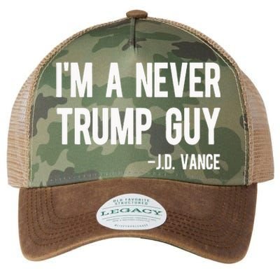 IM A Never Trump Guy J.D. Vance Anti Trump Vance 2024 Legacy Tie Dye Trucker Hat