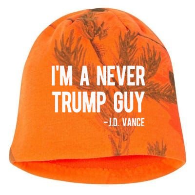 IM A Never Trump Guy J.D. Vance Anti Trump Vance 2024 Kati - Camo Knit Beanie