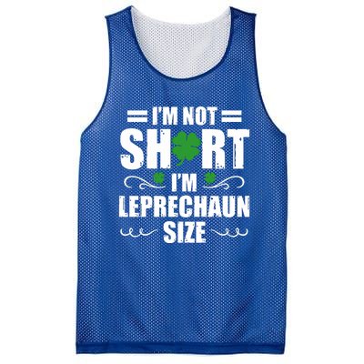 I Am Not Short I Am Leprechaun Size I'm Leprechaun Size Gift Mesh Reversible Basketball Jersey Tank