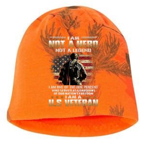 I Am Not A Hero Not A Legend I Am One Percent A Us Veteran Kati - Camo Knit Beanie