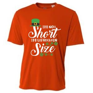 I Am Not Short I Am Leprechaun Size Gift Cooling Performance Crew T-Shirt