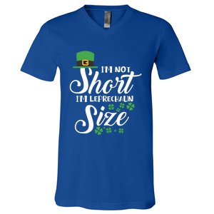 I Am Not Short I Am Leprechaun Size Gift V-Neck T-Shirt