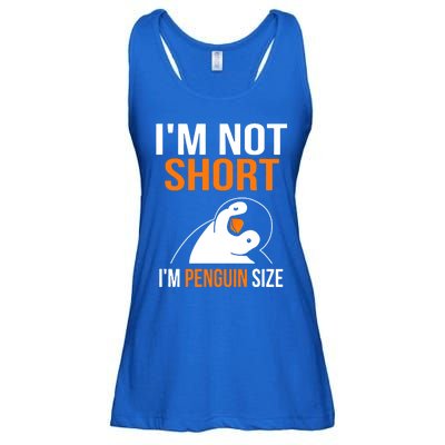 I Am Not Short I Am Penguin Size 98 Gift Ladies Essential Flowy Tank