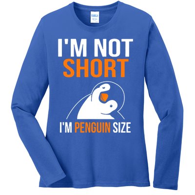 I Am Not Short I Am Penguin Size 98 Gift Ladies Long Sleeve Shirt