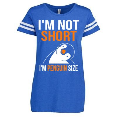 I Am Not Short I Am Penguin Size 98 Gift Enza Ladies Jersey Football T-Shirt