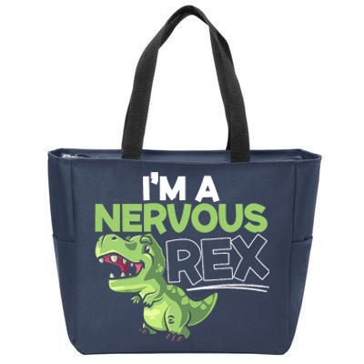 I'm A Nervous Rex Dinosaur Lover Future Paleontologist Zip Tote Bag