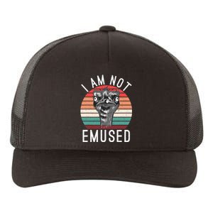 I Am Not Emused Funny bird lover Emu Pun Yupoong Adult 5-Panel Trucker Hat