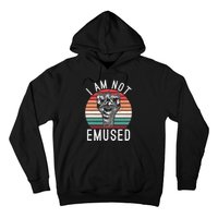 I Am Not Emused Funny bird lover Emu Pun Hoodie