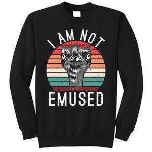 I Am Not Emused Funny bird lover Emu Pun Sweatshirt