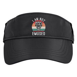 I Am Not Emused Funny bird lover Emu Pun Adult Drive Performance Visor