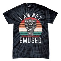 I Am Not Emused Funny bird lover Emu Pun Tie-Dye T-Shirt