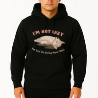I Am Not Lazy IM Just On Saving Power Mode Cute Dog Hoodie