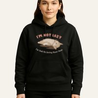 I Am Not Lazy IM Just On Saving Power Mode Cute Dog Hoodie
