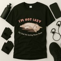 I Am Not Lazy IM Just On Saving Power Mode Cute Dog T-Shirt