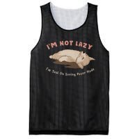 I Am Not Lazy IM Just On Saving Power Mode Cute Dog Mesh Reversible Basketball Jersey Tank