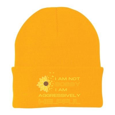 I Am Not Bossy I Am Aggressively Helpful I Am The Boss Gift Knit Cap Winter Beanie