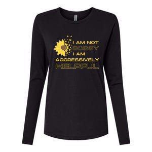 I Am Not Bossy I Am Aggressively Helpful I Am The Boss Gift Womens Cotton Relaxed Long Sleeve T-Shirt