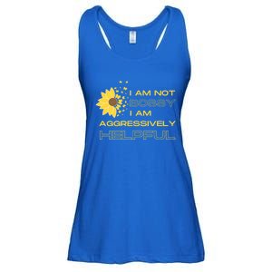 I Am Not Bossy I Am Aggressively Helpful I Am The Boss Gift Ladies Essential Flowy Tank