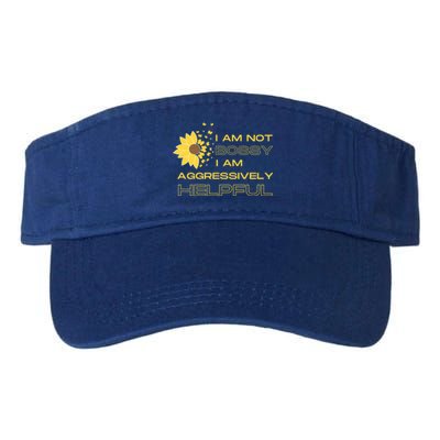 I Am Not Bossy I Am Aggressively Helpful I Am The Boss Gift Valucap Bio-Washed Visor