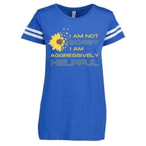 I Am Not Bossy I Am Aggressively Helpful I Am The Boss Gift Enza Ladies Jersey Football T-Shirt