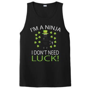 I'm A Ninja I Don't Need Luck Saint Patrick Day PosiCharge Competitor Tank