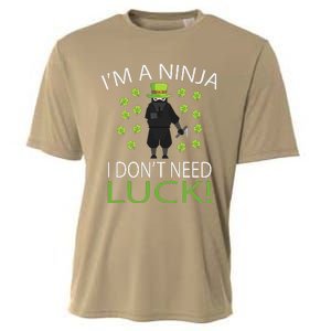 I'm A Ninja I Don't Need Luck Saint Patrick Day Cooling Performance Crew T-Shirt