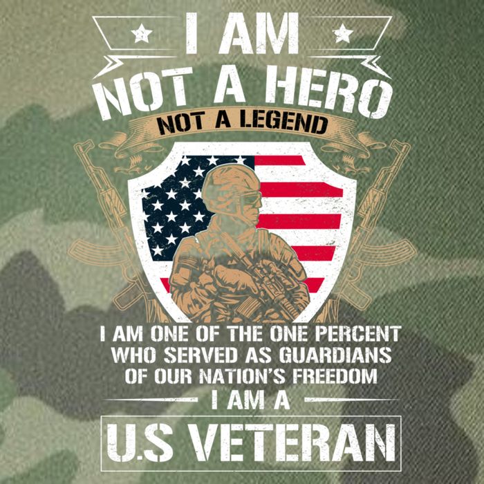 I Am Not A Hero Not A Legend I Am A Us Veteran Usa Military Legacy Tie Dye Trucker Hat