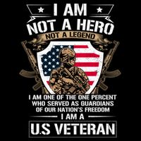 I Am Not A Hero Not A Legend I Am A Us Veteran Usa Military Sustainable Bucket Hat