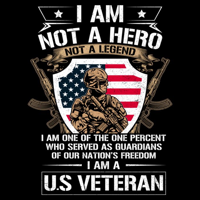 I Am Not A Hero Not A Legend I Am A Us Veteran Usa Military Sustainable Bucket Hat
