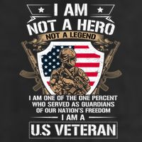 I Am Not A Hero Not A Legend I Am A Us Veteran Usa Military 25L Jumbo Tote