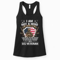 I Am Not A Hero Not A Legend I Am A Us Veteran Usa Military Womens Tank Top