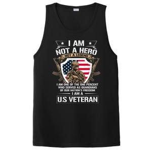 I Am Not A Hero Not A Legend I Am A Us Veteran Usa Military PosiCharge Competitor Tank