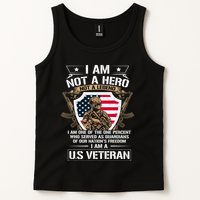 I Am Not A Hero Not A Legend I Am A Us Veteran Usa Military Tank Top