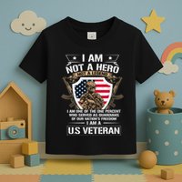 I Am Not A Hero Not A Legend I Am A Us Veteran Usa Military Toddler T-Shirt