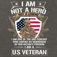 I Am Not A Hero Not A Legend I Am A Us Veteran Usa Military Cotton Canvas Backpack