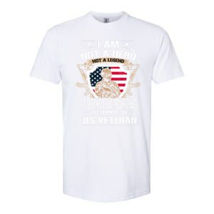 I Am Not A Hero Not A Legend I Am A Us Veteran Usa Military Softstyle CVC T-Shirt